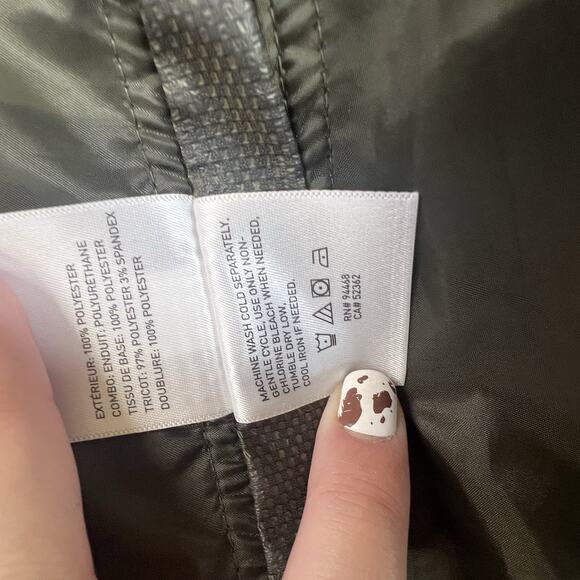 Laundry by Shelli Segal Coat Rainwear Camo Green SZ L - Picture 7 of 13